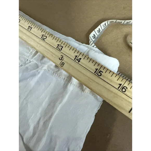 Eileen Fisher White Organic Linen Crop Cargo Utility Pants Womens Sz 8 Gorpcore‎ - Picture 6 of 9